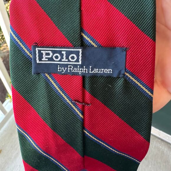 Lot of 5 Vintage 100% Silk Ties: Guy Laroche Polo Ralph Lauren, Alexander Julian - Picture 14 of 16